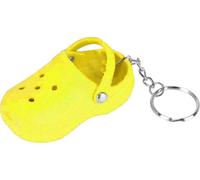 Porte-clés Mini silicone mignon pantoufle portable pour sac à main d'école cadeau jaune jaune