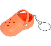 Porte-clés Mini silicone mignon pantoufle portable pour sac à main d'école cadeau orange