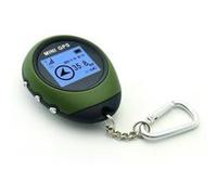 Porte Cles Mini Traceur GPS Localisation Ecran LCD Altitude 16 Points D'Interets YONIS Vert G