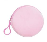 Porte-clés miniature coloré - Joli porte-monnaie rond - Joli porte-monnaie circulaire - Pendentif décoratif en peluche - Pochette ronde à fermeture éclair, G, Taille unique