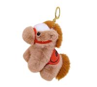 Porte-clés miniature en forme de cheval en peluche - Décoration d'intérieur de voiture à suspendre avec porte-clés - Décoration pour sac à dos pour un usage quotidien - Adorable sac à dos en peluche