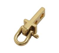 Porte-clés miniature en laiton robuste avec attaches de sabot pour clés, portefeuille, sacs faits à la main, accessoires, cadeaux personnalisés