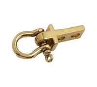 Porte-clés miniature en laiton robuste avec attaches de sabot pour clés, portefeuille, sacs faits à la main, accessoires, cadeaux personnalisés