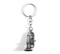 Porte-Clés Moderne, Trompette, Cornet Et Saxophone Design Minimaliste Et Créatif, Cadeau Pour Femme, Anniversaire, Sœur, Petit Ami, Bijou De Sac Et Accessoires élégants (A-Étain ancien)