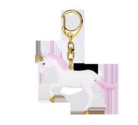 Porte-clés Mojo Licorne en rose vif