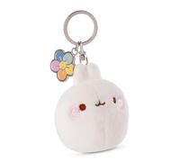 NICI Porte-clés MOLANG 6cm Blanc - Pendentif Animal avec Anneau métallique pour accrocher aux clés, à la Corde, au Sac et Plus Encore