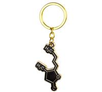 Porte-clés Molécule de Whisky | Cadeau Whisky | Porte-clés pour Hommes | Petit Cadeau Whisky pour Amis