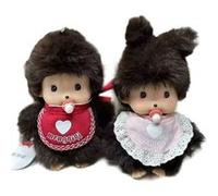 Porte-clés Monchhichi Kawaii KiKi en peluche