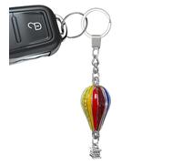 Porte-clés montgolfière | Porte-clés arc-en- | Porte-clés en forme de montgolfière pour voiture, porte-clés mignon en métal pour sac à dos, Attribut, Refer to description