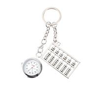 Porte-clés Montre de Poche Keychains pour Femmes Mini-Montre de Poche Porte-Curse de la de e s Dames avec e-clés boulier Watch de e infirmière Métal