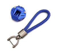 Porte-clés Moto en Aluminium Pour Suzuki V Strom 650 1000 1050 1050XT 800DE Vstrom DL1050 DL650 800 DE Moto Porte-clés Coque De Protection Porte-clés(1 set VStrom blue)