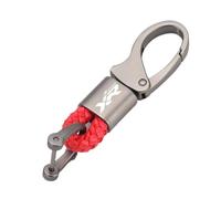 Porte-clés Moto en Métal Corde Tressée pour B S1000XR S 1000XR S1000 XR 2014-2023(Rouge)