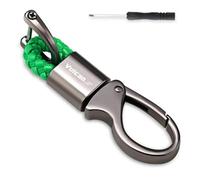 Porte-clés Moto en Métal pour Kawasaki Vulcan S 650 VN650 2015-2023 2020 2019 2018 Porte-clés Détachable en Métal Moto Accessoires,Green-A