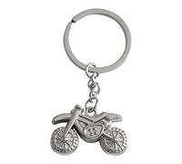 Porte clés moto, motocross acier inox pour biker, motard.