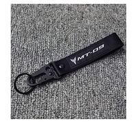 Porte-clés Moto pour Yamaha MT09 MT-09 FZ09 FZ-09 MT 09 FZ 09 - Nylon Tissu Couture Souvenir Cadeau (Couleur : Noir, Size1 : 1)