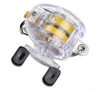 Porte-clés moulinet de pêche à la mouche avec corde rétractable, en plastique et acier pour anneau de pêche, accessoire pour pêcheur, pêcheur ou garçon, petit moulinet de pêche à la mouche