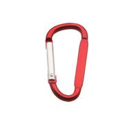 Porte-clés Mousqueton en Aluminium, Clip à Mousqueton, Porte-clés Porte-clés, Porte-Bouteille à Boucle en D, Accessoire de Sport de Plein air pour Hommes - 5 pièces(Red,60x30x5mm)
