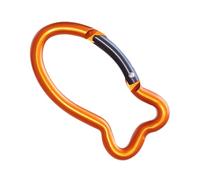 Porte-clés mousqueton | Joli clip porte-clés de camping en forme de poisson - Mousqueton léger et facile d'entretien en alliage d'aluminium