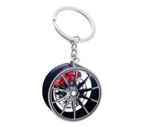 Porte-clés moyeu de roue - Modèle de pièce automobile, accessoire d'engrenage en métal | Anneau de roue de voiture en de zinc, décoration élégante pour sac à main, sac à dos, clés pour les