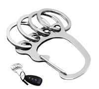 Porte-clés multi-anneaux - Nouveau type de porte-clé en forme de pied, organisateur amovible à dégagement rapide, porte-clés en métal, design léger | Idéal pour les voyages d'affaires, les voyages, A