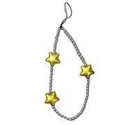 Porte-clés multi-usages en perles étoiles, pendentif pour téléphone portable, lanière, chaîne, charme accrocheur pour les amateurs de téléphones et de clés