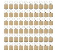 Porte-clés multifonction en bois de hêtre robuste - Libérez votre créativité avec de la peinture et des décorations - Décoration unique pour usage quotidien