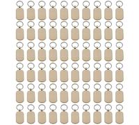 Porte-clés multifonction en bois de hêtre robuste - Libérez votre créativité avec de la peinture et des décorations - Porte-clés en bois pour usage quotidien