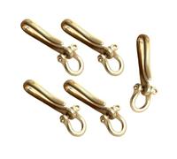 Porte-clés multifonction en laiton massif pour homme et femme avec anse renforcée et accessoire de ceinture porte-clés avec manille