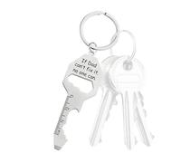 Porte-clés multifonction : multi-outils pliable en acier inoxydable, outil de poche portable, embout de tournevis d'extérieur, pour la randonnée de camping de survie