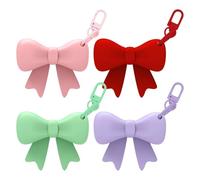 Porte-Clés Munis D'Un Porte-Rouge À Lèvres,Accessoires De Sac En Silicone Anneau De Clés,Support Porte-Clés Pour Baume À Lèvres | Pour Femmes Filles Enseignant Voyage Porte-Monnaie Sacs Vacances Anniv