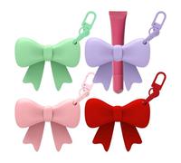 Porte-Clés Munis D'Un Porte-Rouge À Lèvres - Anneau en Silicone Anti-Perdu et Portable | Support Rouge Lèvres Portable - Pour Femmes Filles Enseignant Voyage Porte-Monnaie Sacs Vacances Anniversaire