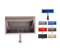 Porte-clés mural 3D pour garage de voiture - Installation facile - Pour petites voitures avec porte qui s'ouvre - Installation facile pour entrée (gris foncé)