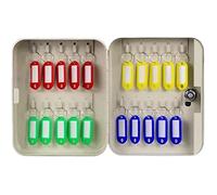 Porte-clés mural à 32 clés, élégant beige pour la maison et le bureau, armoire à clés de grande capacité pour un rangement efficace et un accès facile