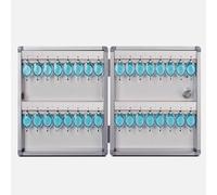 Porte-clés mural avec emplacements pour étiquettes verrouillables pour clés Sto peu encombrant pour la maison, le bureau et l'entrée - Sûr et solide