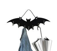 Porte-clés mural - Crochets à vêtements rustiques gothiques - Étagère de rangement peu encombrante avec cintre mural solide - Parfait pour serviettes, linge, dortoir, chambre à coucher, cuisine