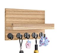 Porte-clés mural en bois, porte-clés, organiseur de courrier rustique, porte-clés mural avec étagère, décoration d'intérieur pour entrée, vestibule, couloir, bureau