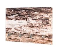 HAKU Möbel tableau à clés optique inox, motif, métal, verre trempé - Dim.: L 30 cm x H 21 cm x P 5 cm, Style: Modern