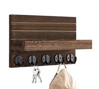 Porte-clés mural - Organisateur de tri de courrier en bois, étagère rustique pour ferme, porte-clés | Organisateur mural pour entrée par courrier, clés, lettres, décoration pour la maison i