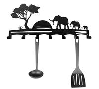 Porte-clés Mural - Organiseur À Montage Adhésif, Crochets Métalliques Modernes, Système De Suspension À Sept Fentes Offrant Une Organisation De Stockage Sécurisée | Porte D'entrée, Couloir, Salon, Cha