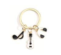 Porte-Clés Musical Avec Notes, Casque Et Pendentif Guitare, Accessoires Charmants Pour Sac Femme, Idée Cadeau Anniversaire Pour Amie, Porte-Bonheur, Porte-Clé Personnalisé Voiture