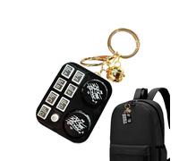 Porte-clés musical, charme de sac musical,Porte-clés de voiture DJ avec lumière et musique | Petit ornement, porte-clés, pendentif de sac, charme de clé