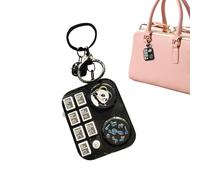 Porte-clés musical DJ - Pendentif clé pour voiture éclairé de 2,36 x 1,97 pouces, pour sac de lecture audio | porte-clés pour sac à dos, ornement musical pour adolescents et adultes, Acces