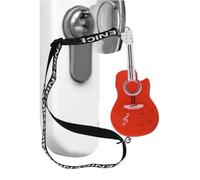 Porte-clés musical en forme de violon avec son - Porte-clés miniature à LED - Jouet amusant avec musique triste pour clé et sac