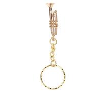 Porte-clés Musical en Métal, Pendentif Trompette Décoratif pour Sac à Main, Téléphone, Accessoire Mode pour Femmes et Filles