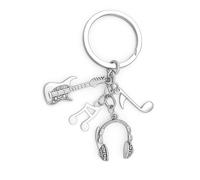 Porte-Clés Musique, Porte Musical de Sac pour Femmes | Cadeaux de Porte ool avec Guitare Électrique, Casque Audio et Note pour Amatrices de Musicaux