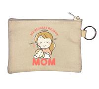 Porte-clés « My Biggest Reason for Living Calls Me Mom » - Beige