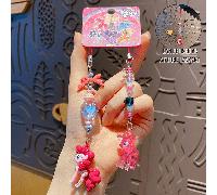 Porte-clés My Little Pony Twilight Sparkle - Pendentif 2 en 1 pour téléphone, sac à dos ou autre accessoire pour sac à main. Adorable pendentif poney kawaii avec perles, rose élégant. Accessoire idéal