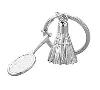 Porte-clés navette sport - Porte-clés en avec pendentif badminton, porte-clés sur le thème du badminton, accessoire de sac à suspendre, article décoratif | Accessoire tendance pour les