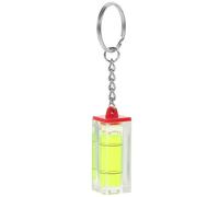 Porte-clés Niveau à Bulle Portable Mini Gadget Décoratif Vert | Plastique Léger, Bulle de Précision, Organise Vos Clés, Accessoire Unique pour Paquet et Trousseaux Couleur Aléatoire