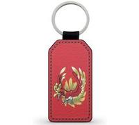 Porte-Cles Noir en Simili Cuir Ho oh pokemon Ref 15064 Noir G